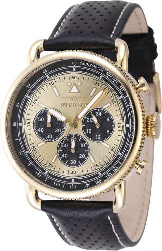 Invicta Men's 47365 Speedway  Quartz Chronograph Gold Dial Watch