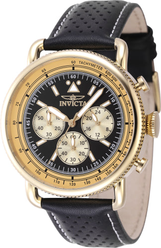 Invicta Men's 47366 Speedway  Quartz Chronograph Black Dial Watch