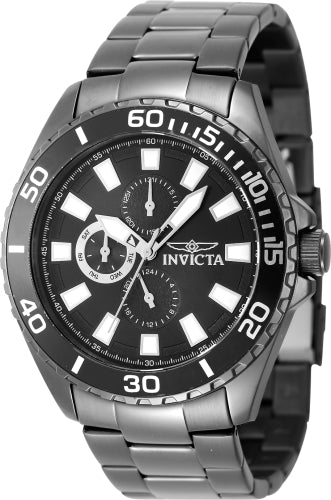 Invicta Men's 47556 Pro Diver Quartz Chronograph Charcoal Dial Watch