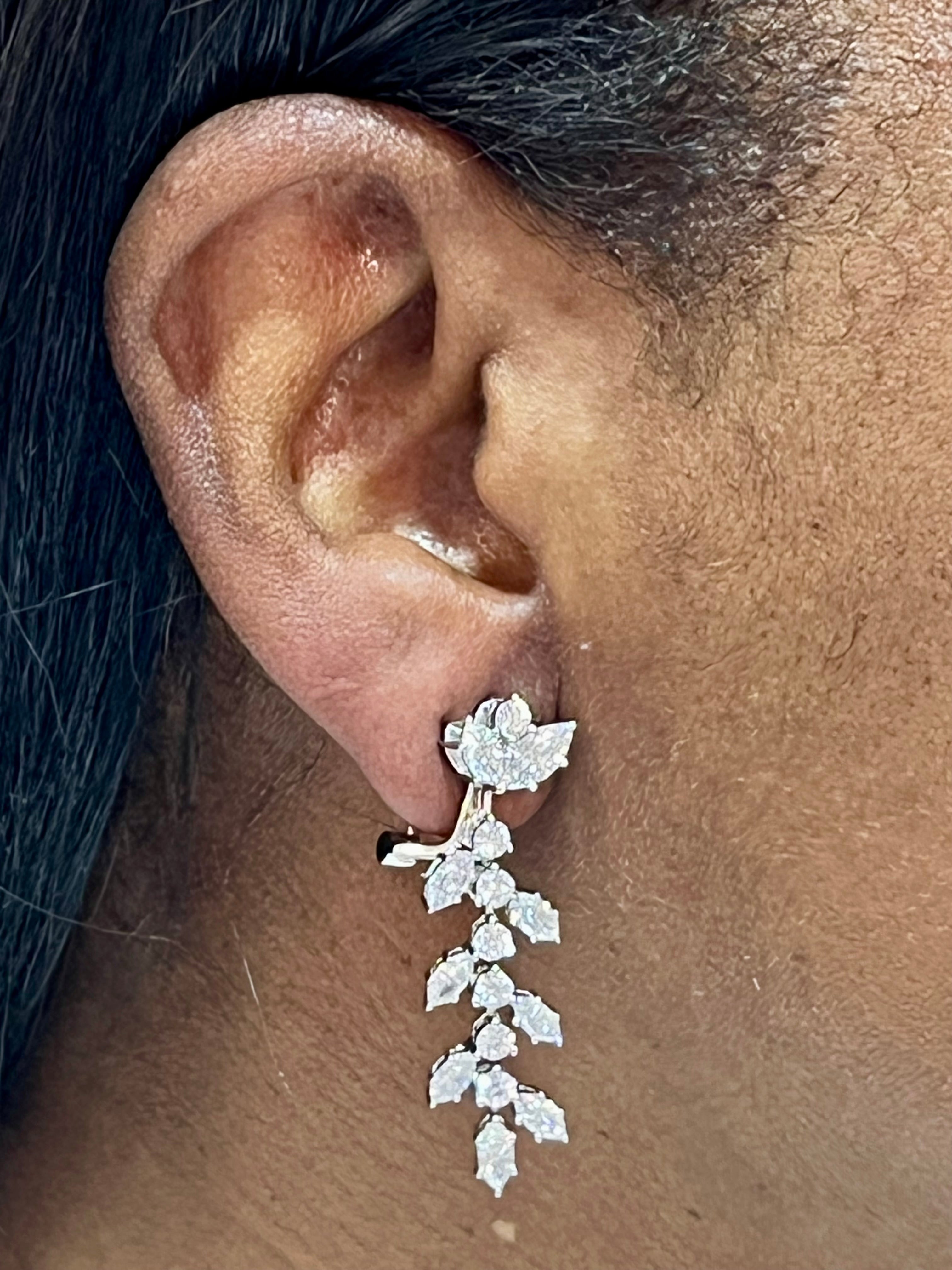 14K White 4 1/4 CTW Lab-Grown Diamond Earrings