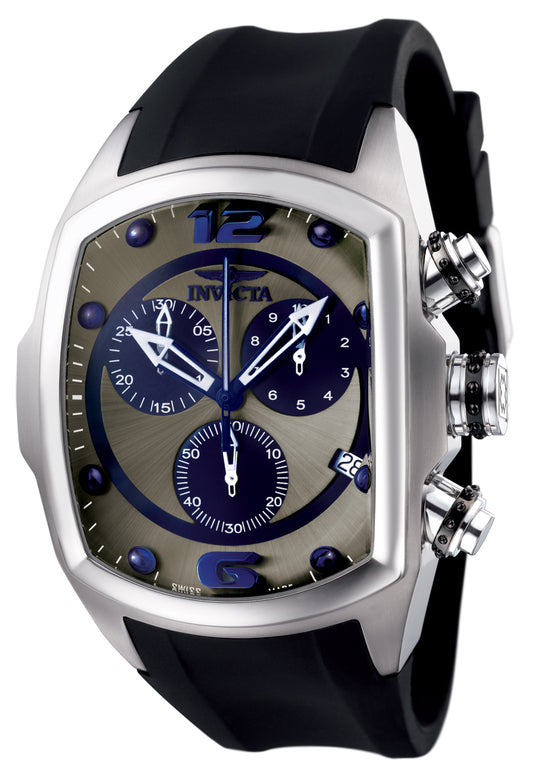 Invicta Men's 6101 Lupah Quartz Chronograph Blue, Gunmetal Dial Watch