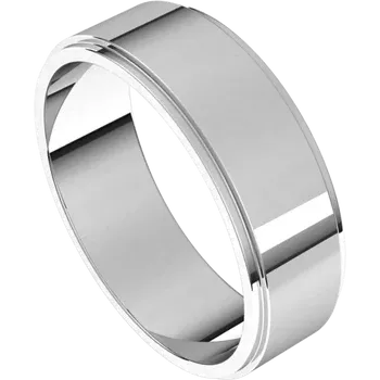 Stepped Edge Wedding Band - Ward