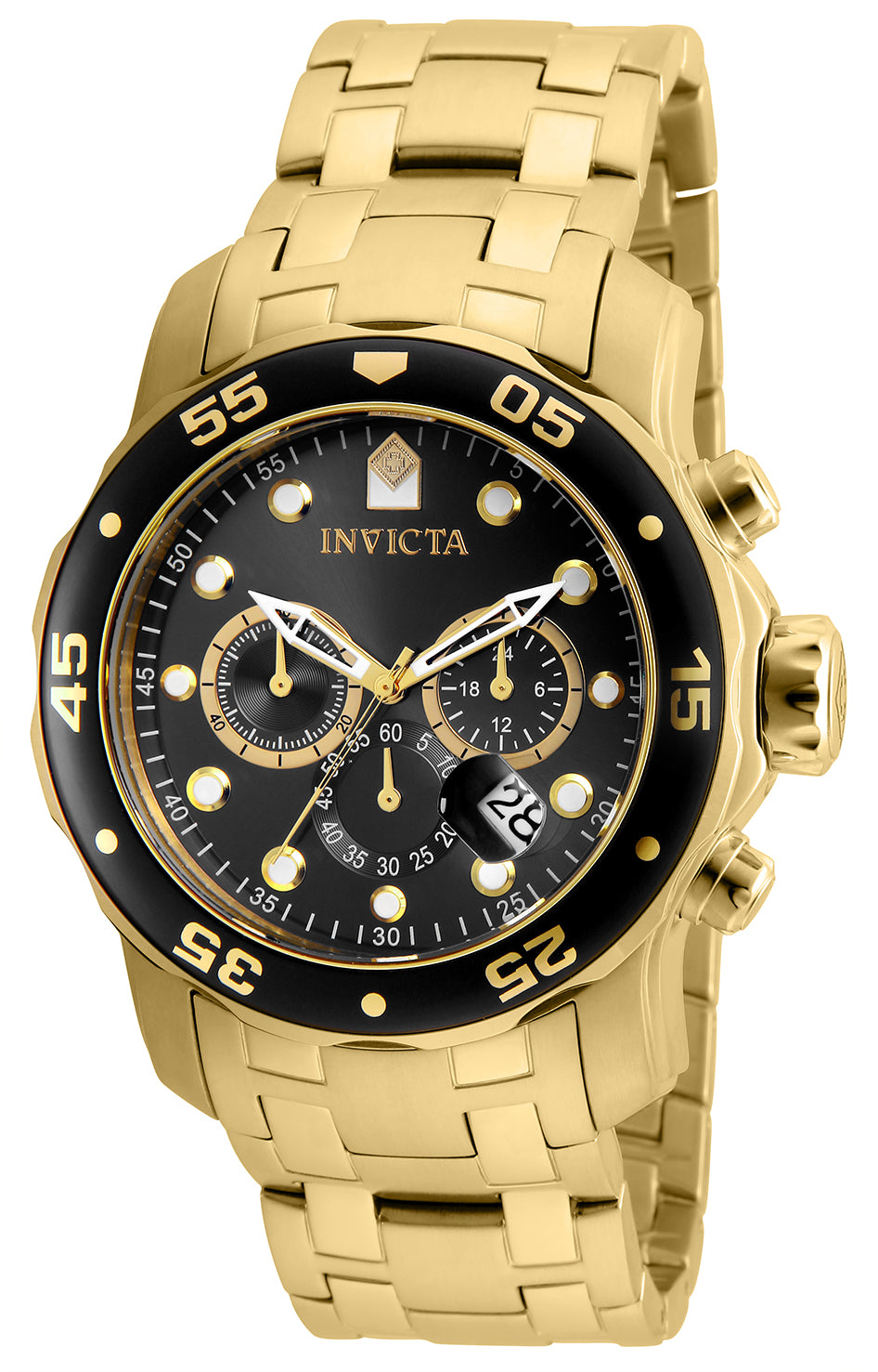 Invicta Men's 80064 Pro Diver Quartz Chronograph Charcoal Dial Watch