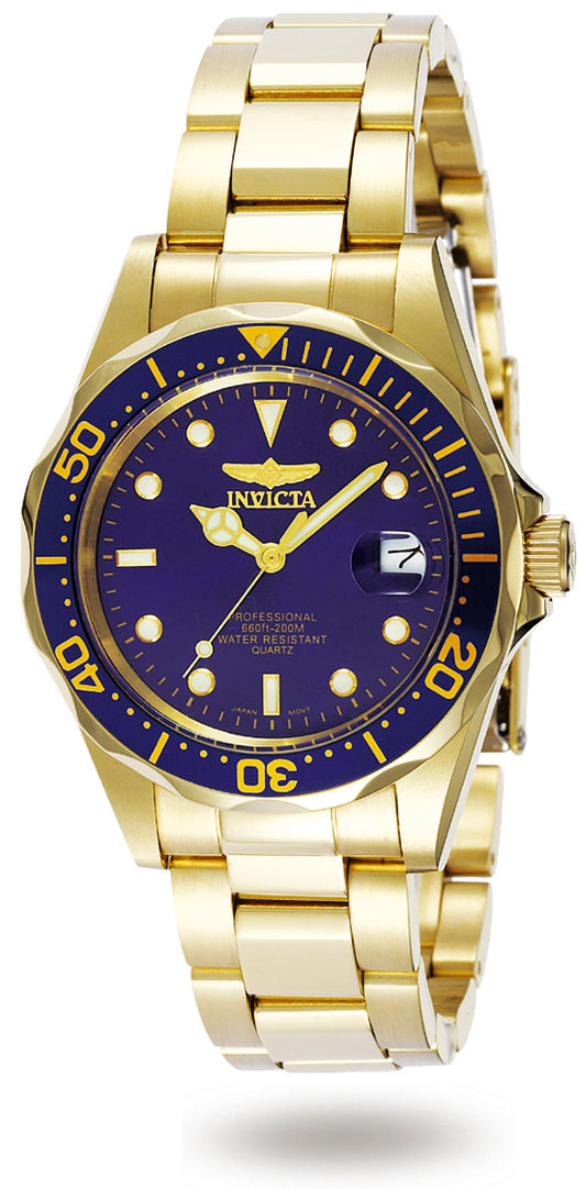 Invicta Men's 8937 Pro Diver  Quartz 3 Hand Blue Dial Watch