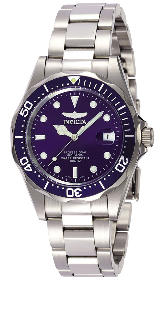 Invicta Men's 9204 Pro Diver Quartz 3 Hand Blue Dial Watch