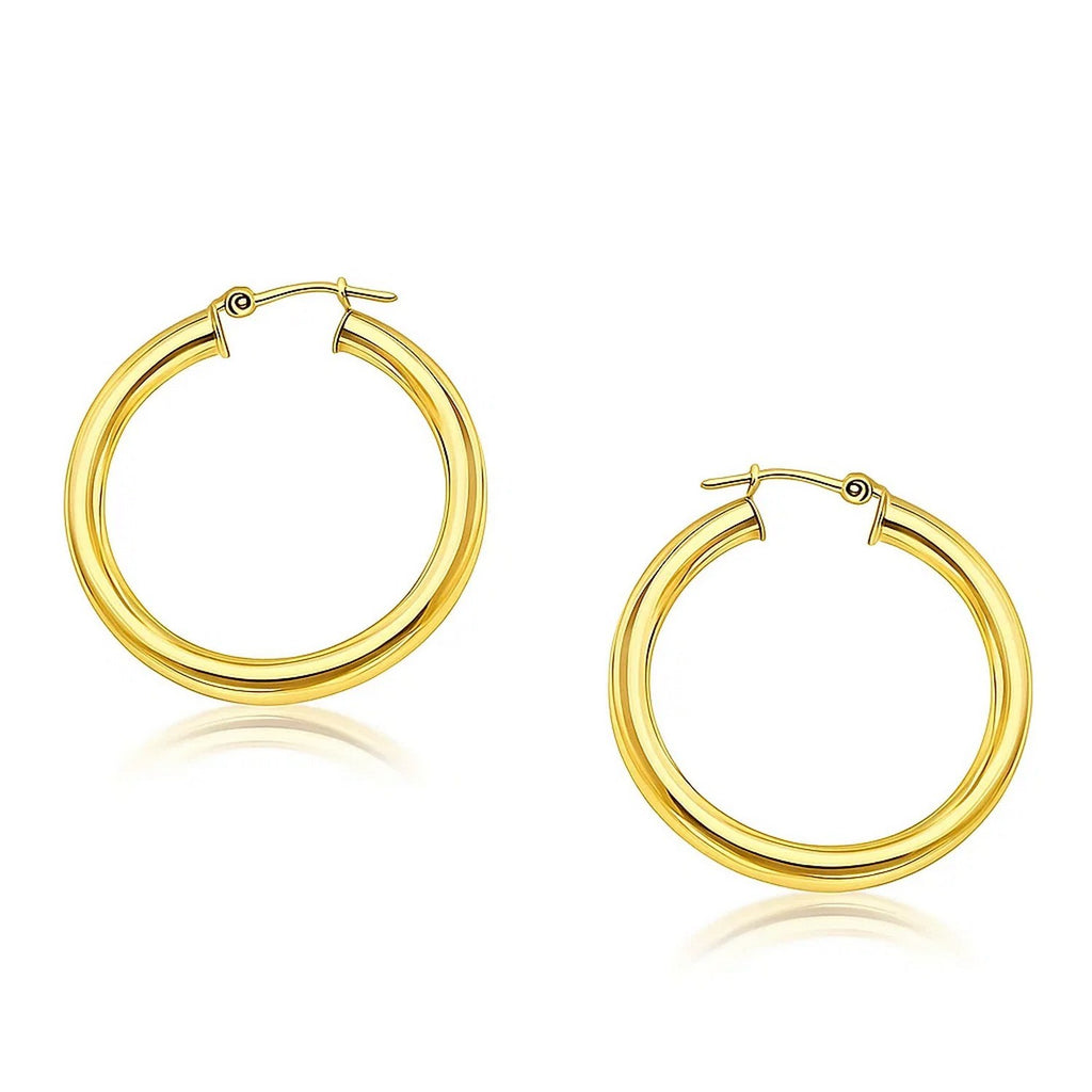 Polished Hoop in 14K Yellow Gold