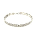 Heart Shape Textured in 14KT White Gold