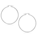 Polished Hoop in 14K White Gold