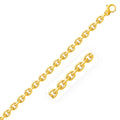 Polished Cable Motif in 14KT Yellow Gold