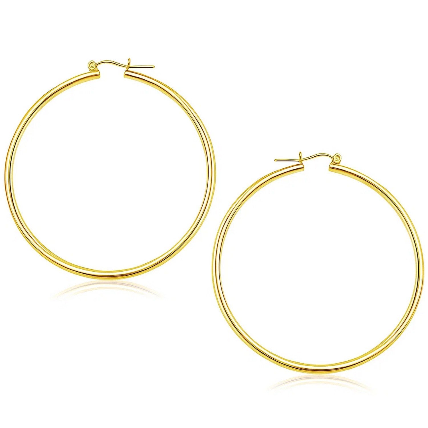 Polished Hoop in 14K Yellow Gold