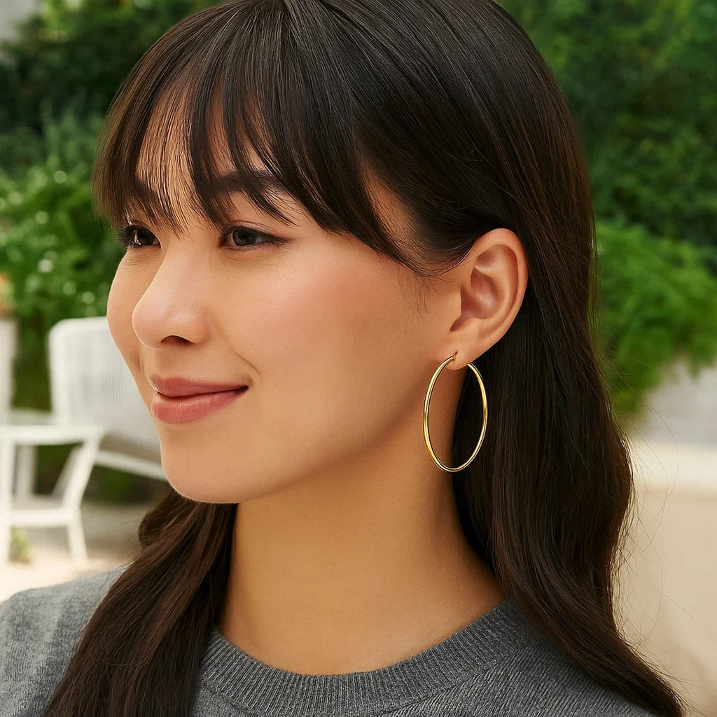 Polished Hoop in 14K Yellow Gold