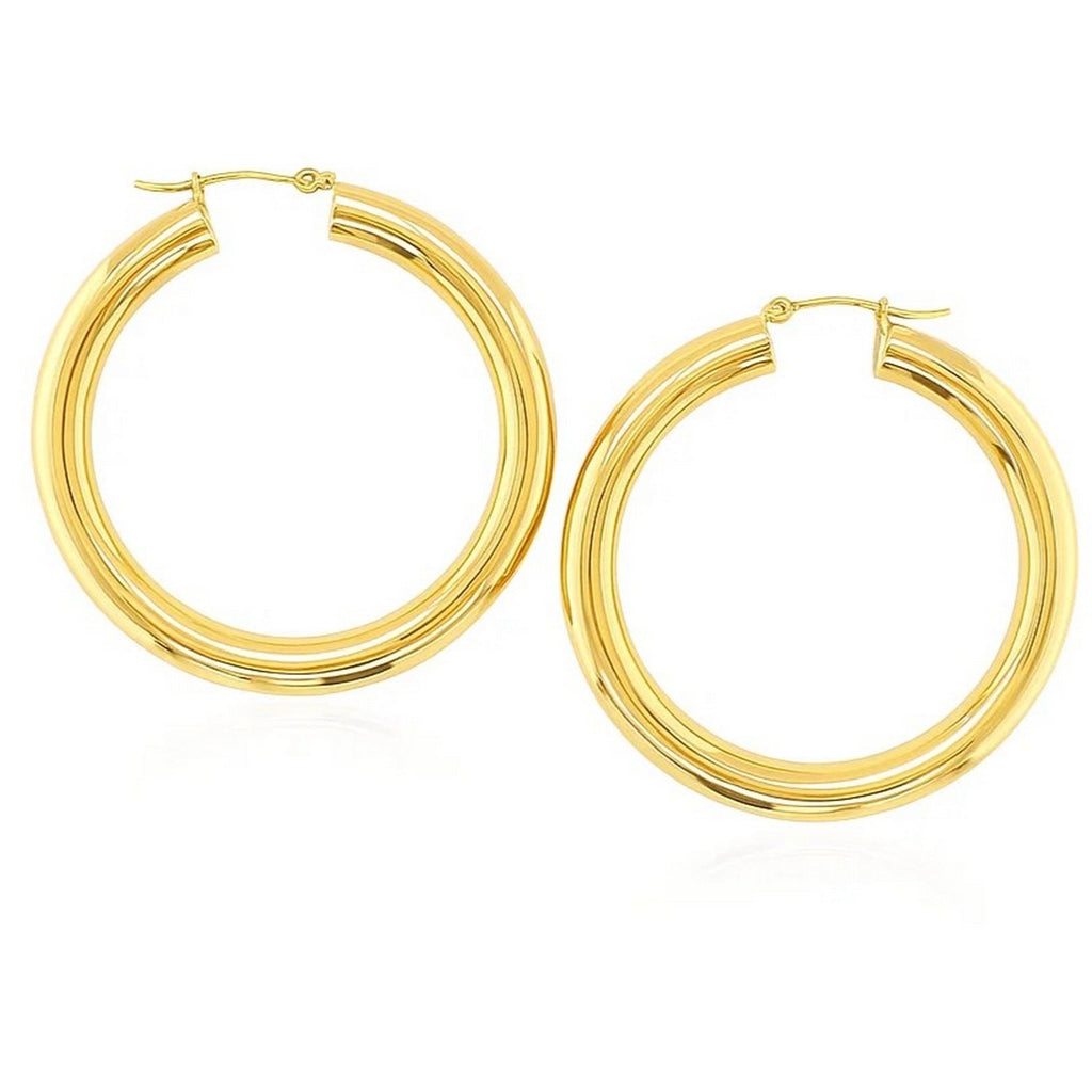 Polished Hoop in 14K Yellow Gold