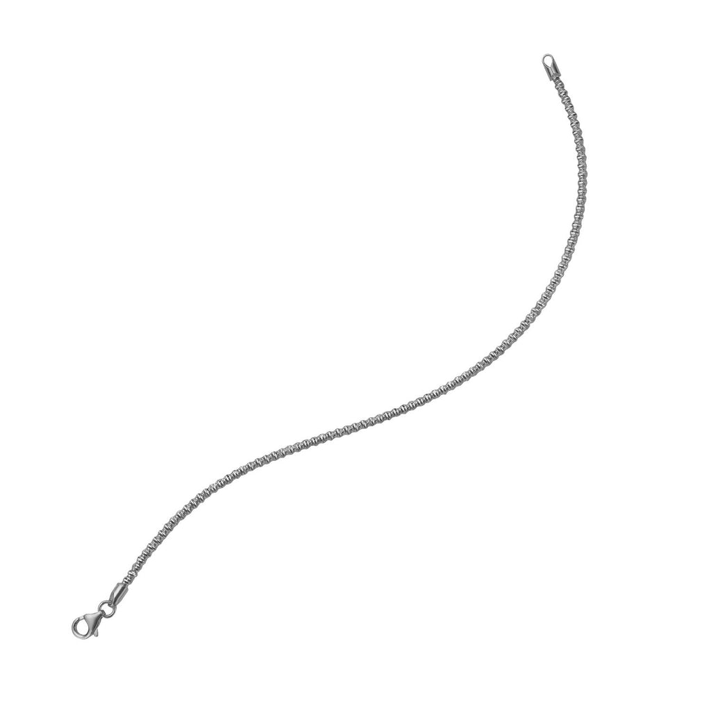 Sparkle Spring Chain in 14KT White Gold