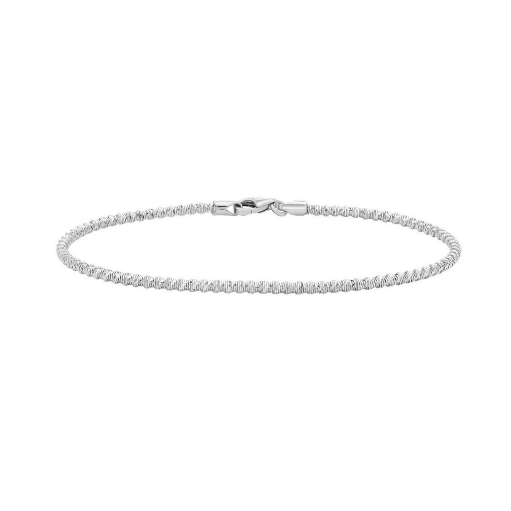 Sparkle Spring Chain in 14KT White Gold