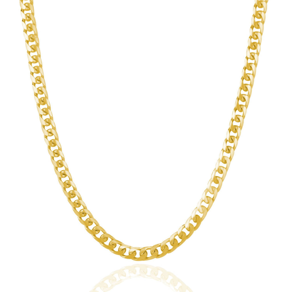 14KT Yellow Gold Miami Cuban Link Chain — Classic — 4.5mm