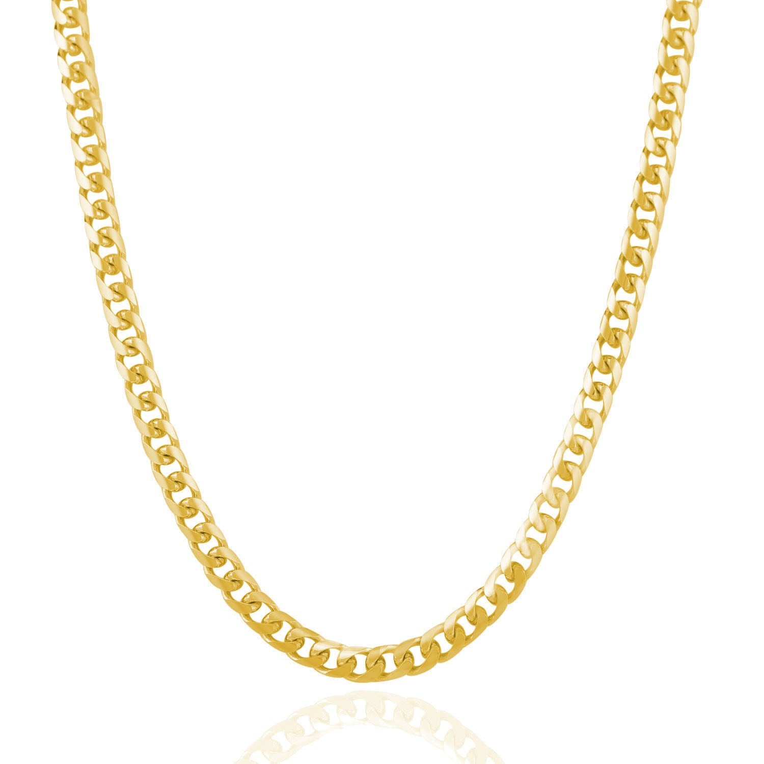 14KT Yellow Gold Miami Cuban Link Chain — Classic — 4.5mm