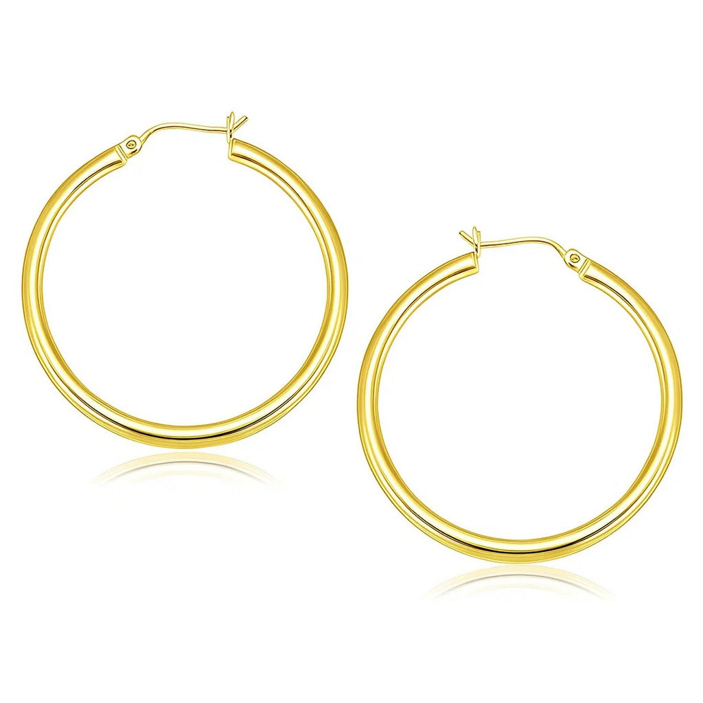 Polished Hoop in 14K Yellow Gold