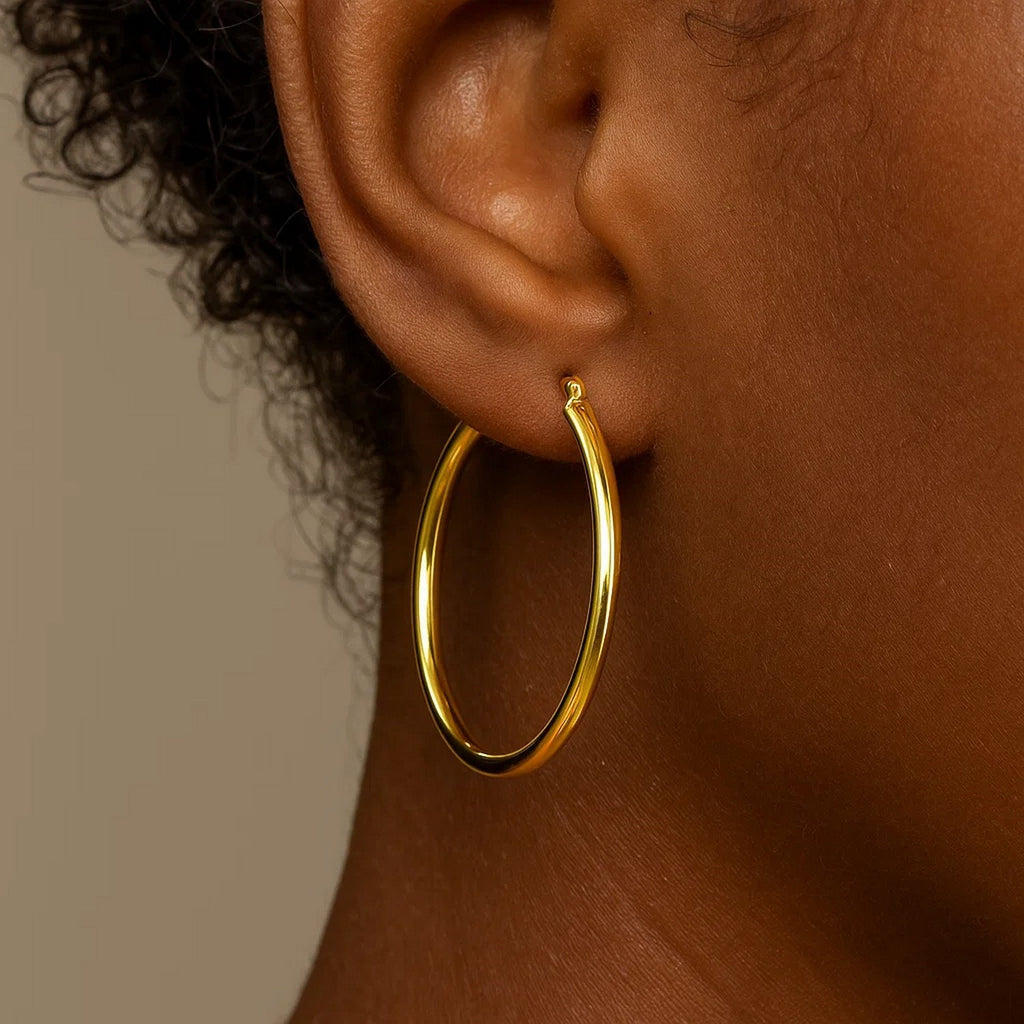 Polished Hoop in 14K Yellow Gold