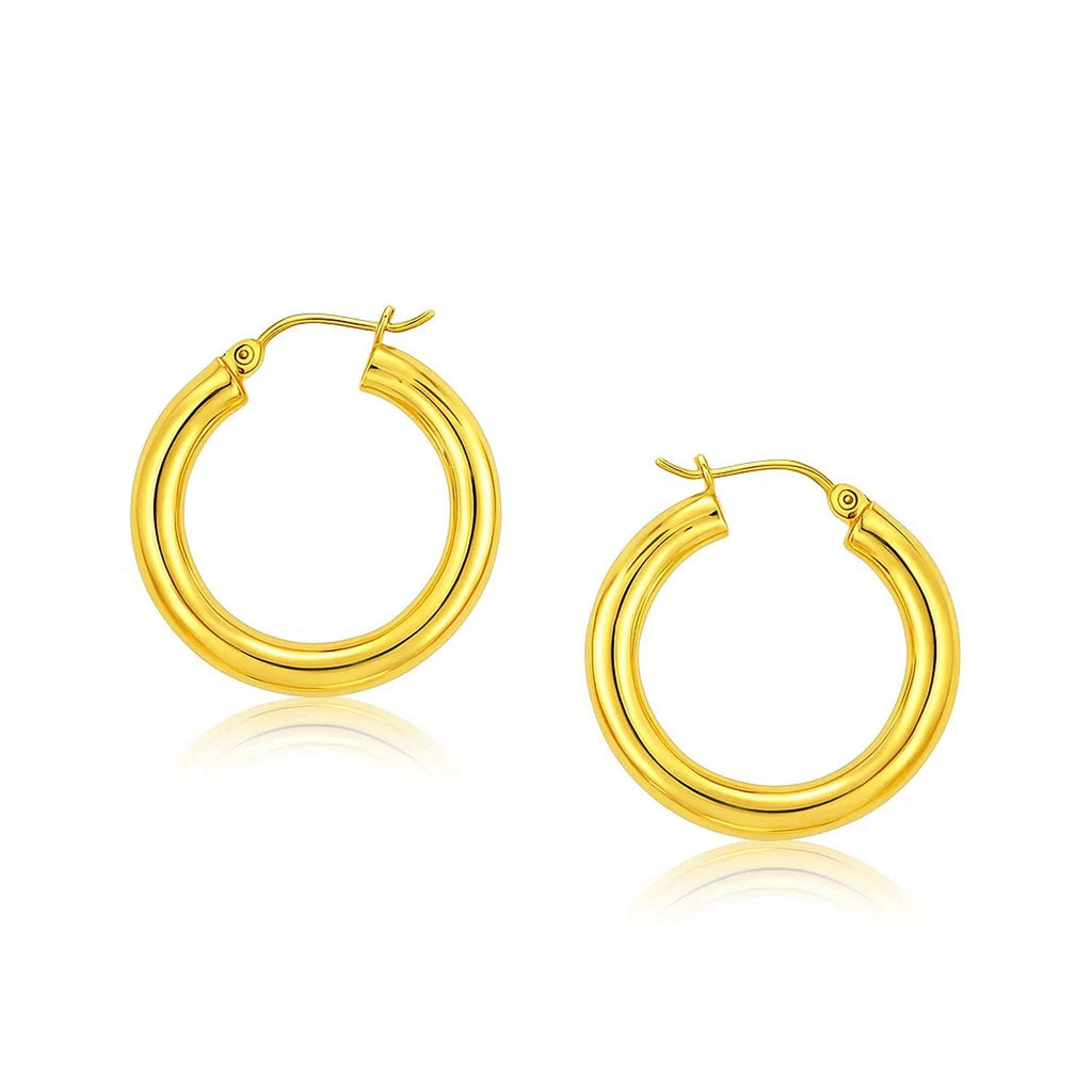 Polished Hoop in 14K Yellow Gold