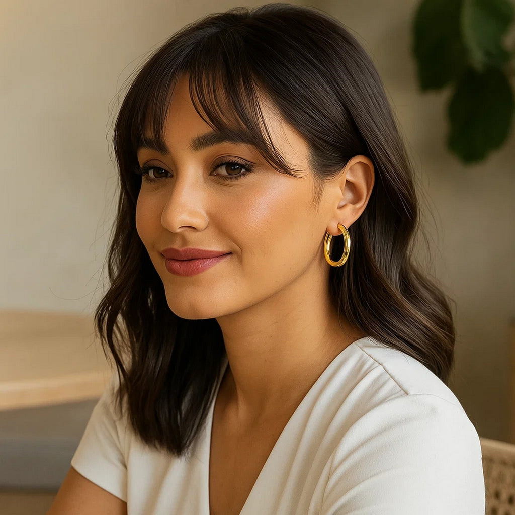 Polished Hoop in 14K Yellow Gold