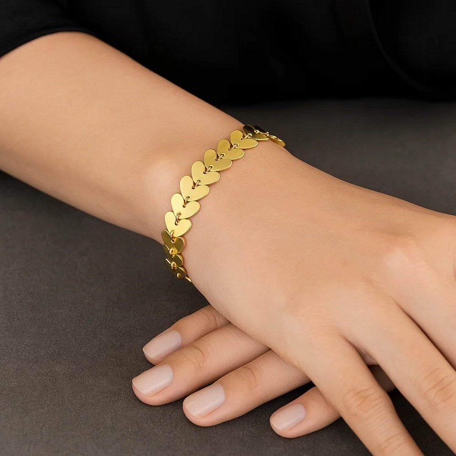 Heart Link in 14KT Yellow Gold