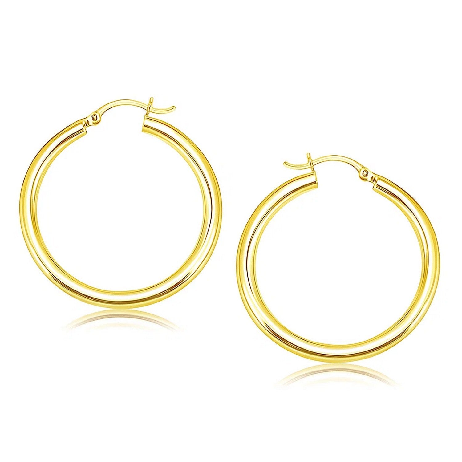 Polished Hoop in 14K Yellow Gold