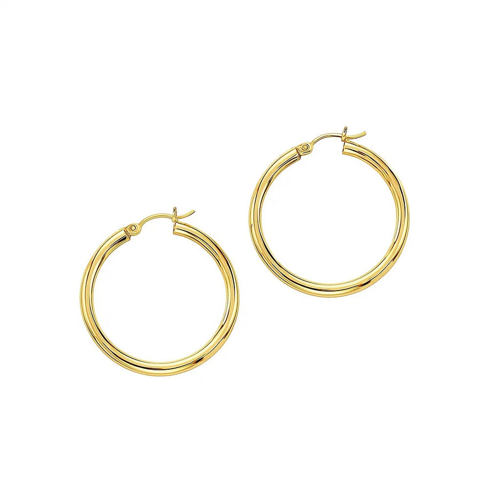 Polished Hoop in 14K Yellow Gold