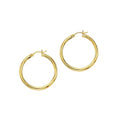 Polished Hoop in 14K Yellow Gold