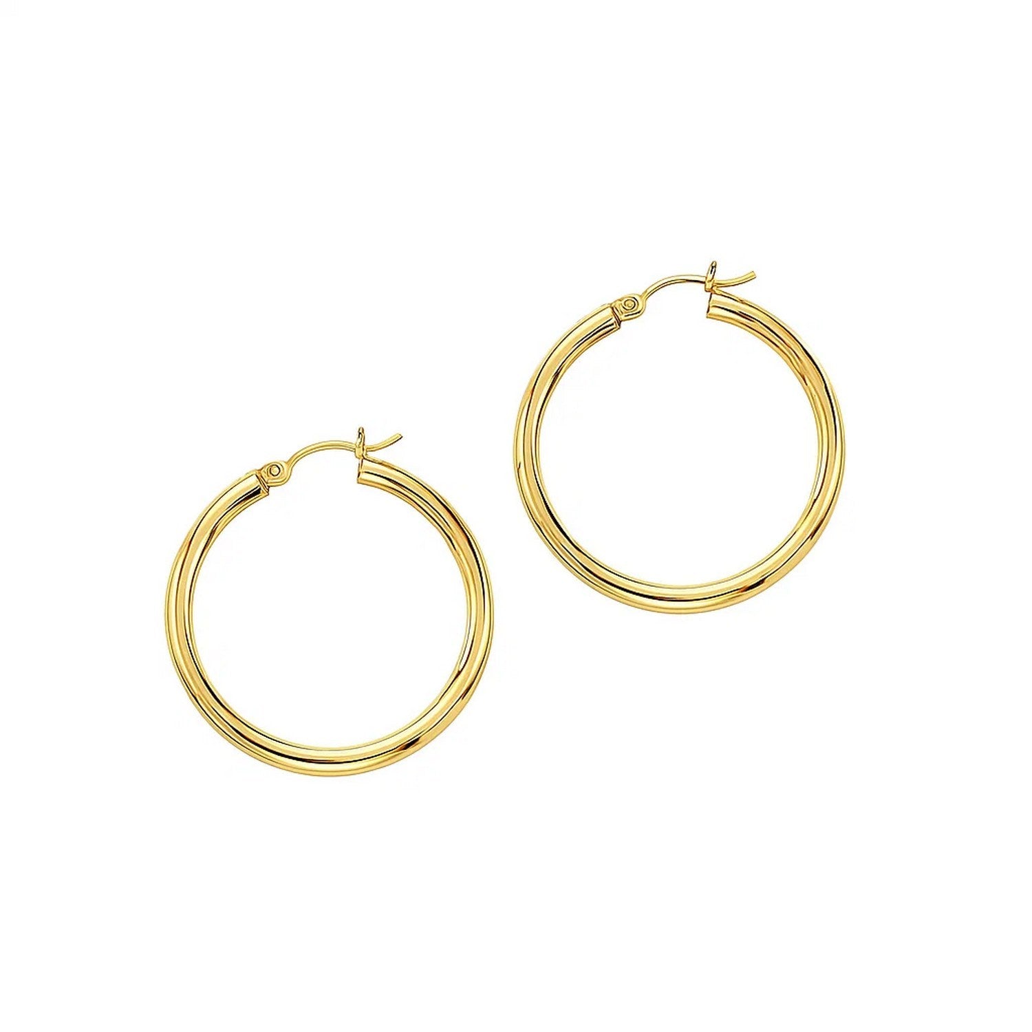 Polished Hoop in 14K Yellow Gold