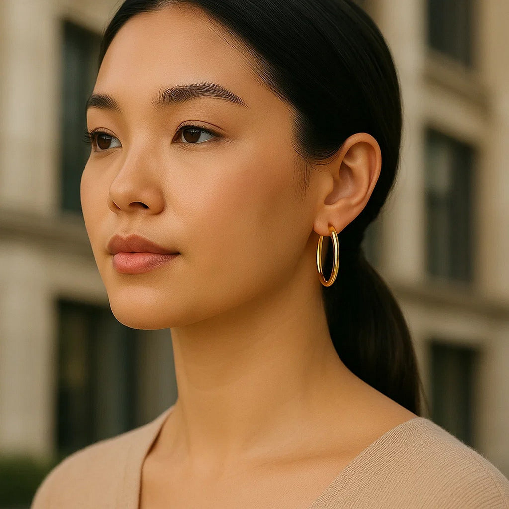 Polished Hoop in 14K Yellow Gold