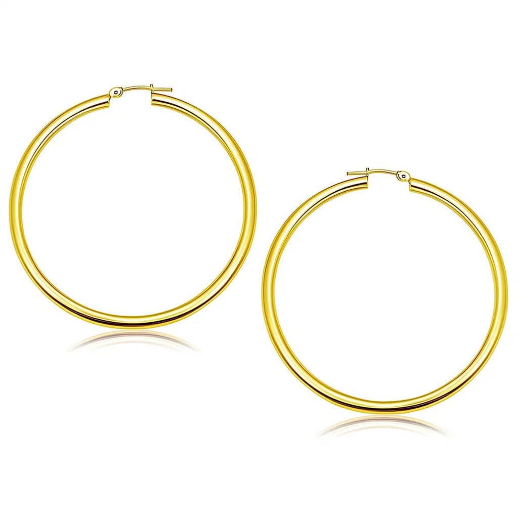 Polished Hoop in 14K Yellow Gold