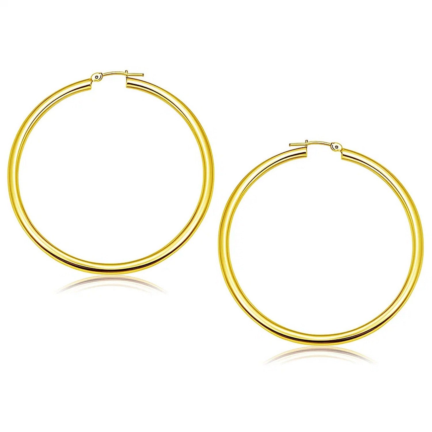 Polished Hoop in 14K Yellow Gold