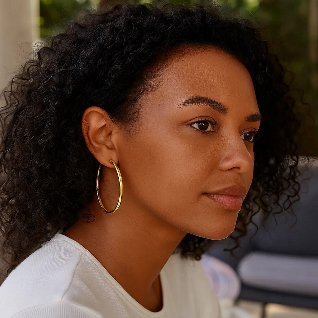 Polished Hoop in 14K Yellow Gold