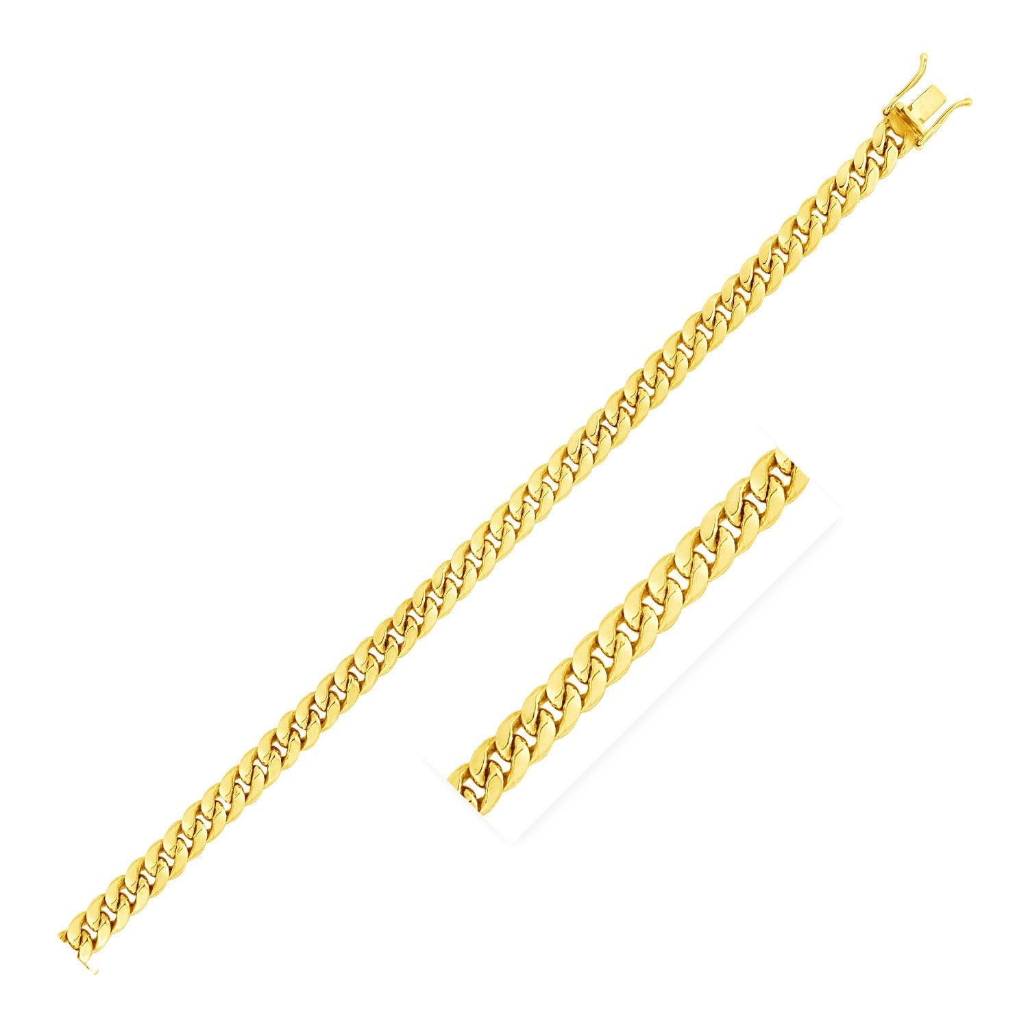 10KT Yellow Gold Miami Cuban Link Chain — Classic — 4.5mm