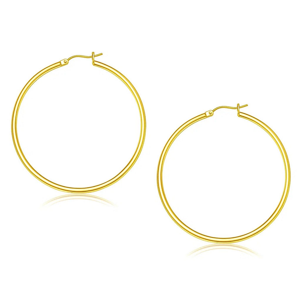 Polished Hoop in 14K Yellow Gold