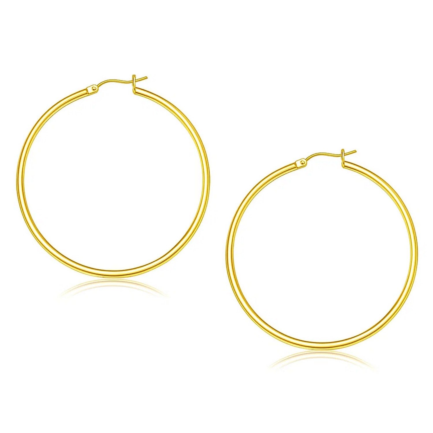 Polished Hoop in 14K Yellow Gold