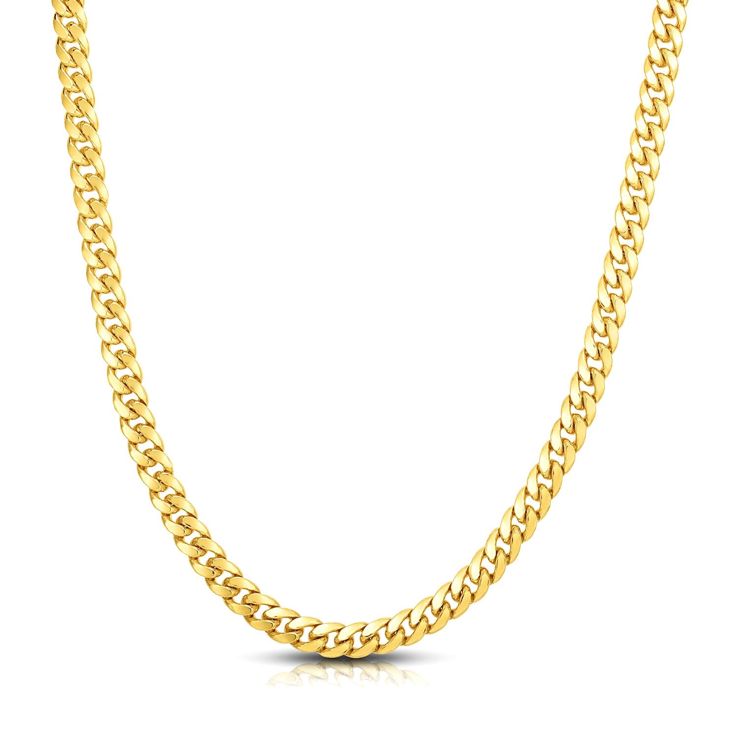 14KT Yellow Gold Miami Cuban Link Chain — Bold — 7mm