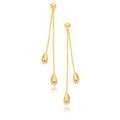 Double Drop Long in 14K Two-Tone Gold