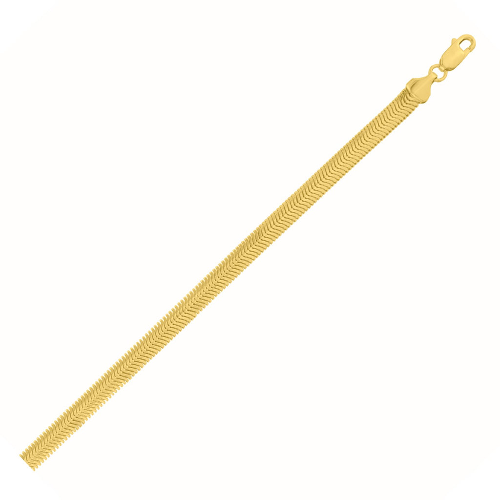 Oval Snake Chain in 14KT Yellow Gold
