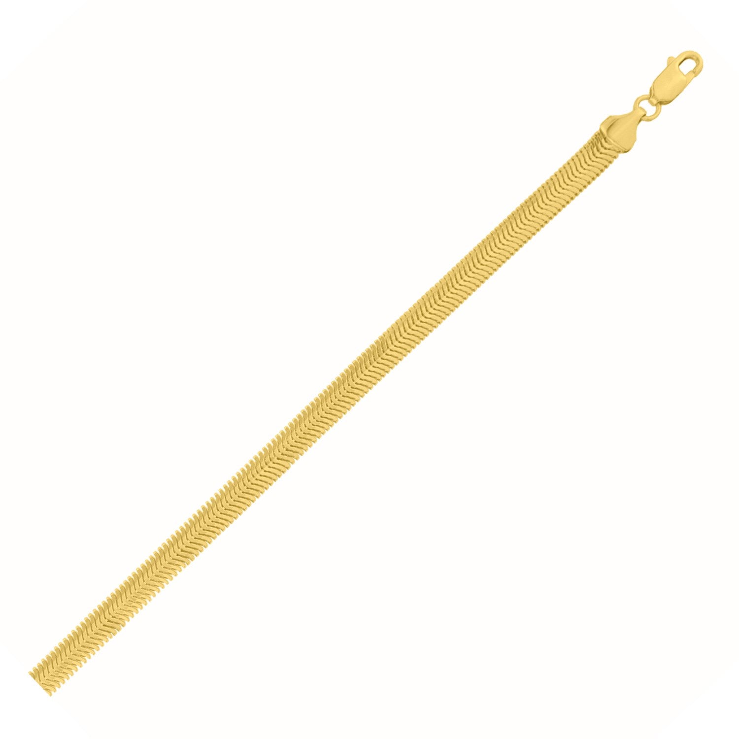 Oval Snake Chain in 14KT Yellow Gold