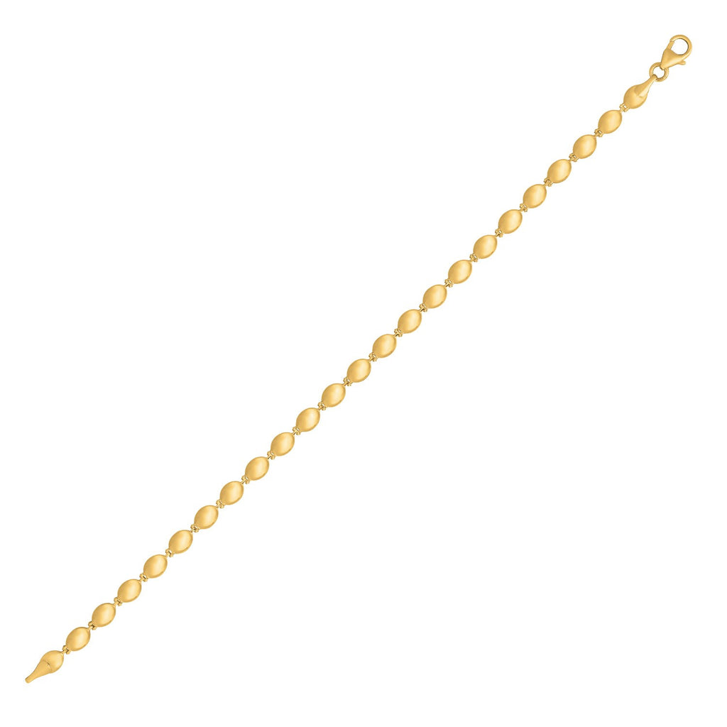 Pebble Bead Chain in 14KT Yellow Gold