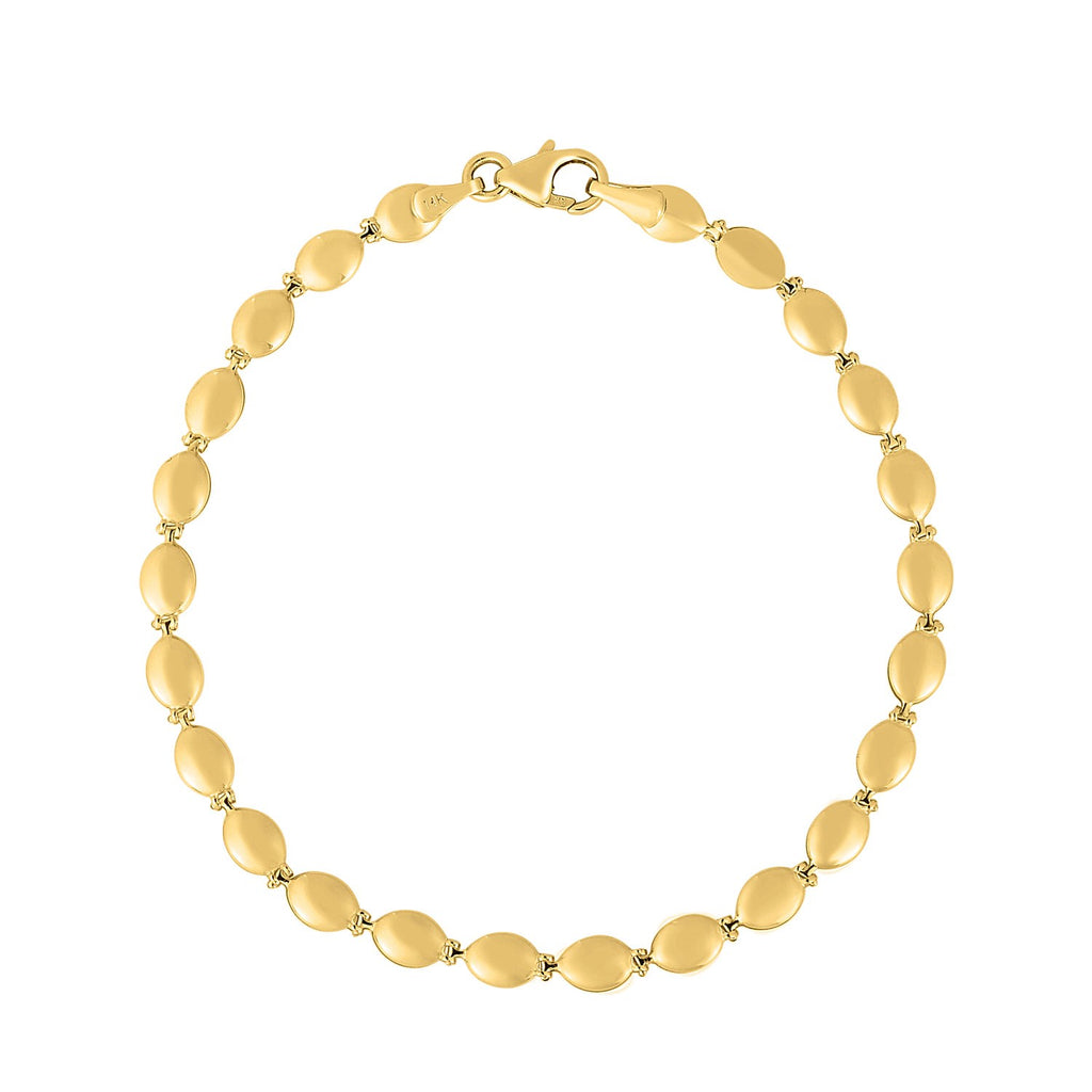 Pebble Bead Chain in 14KT Yellow Gold