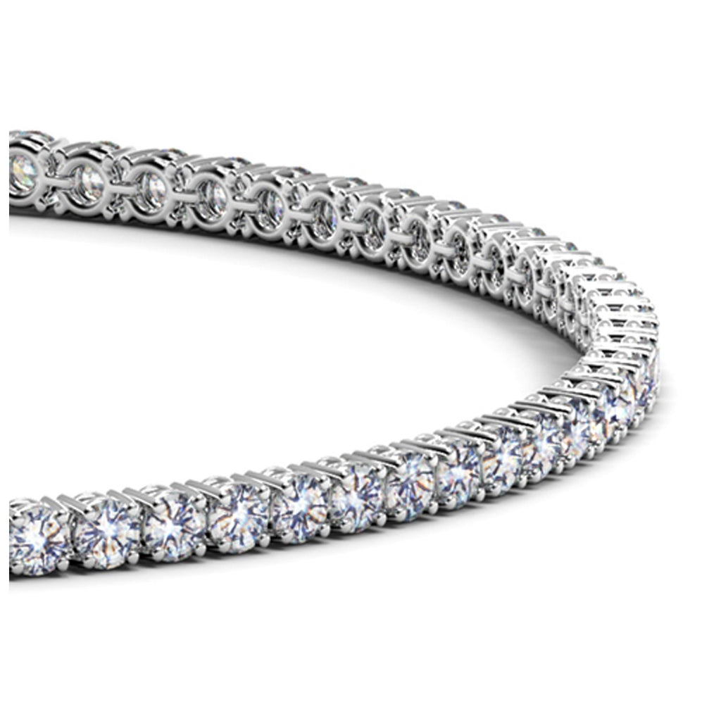 2 CTW Lab-Grown Diamond Tennis Bracelet — 14KT White Gold