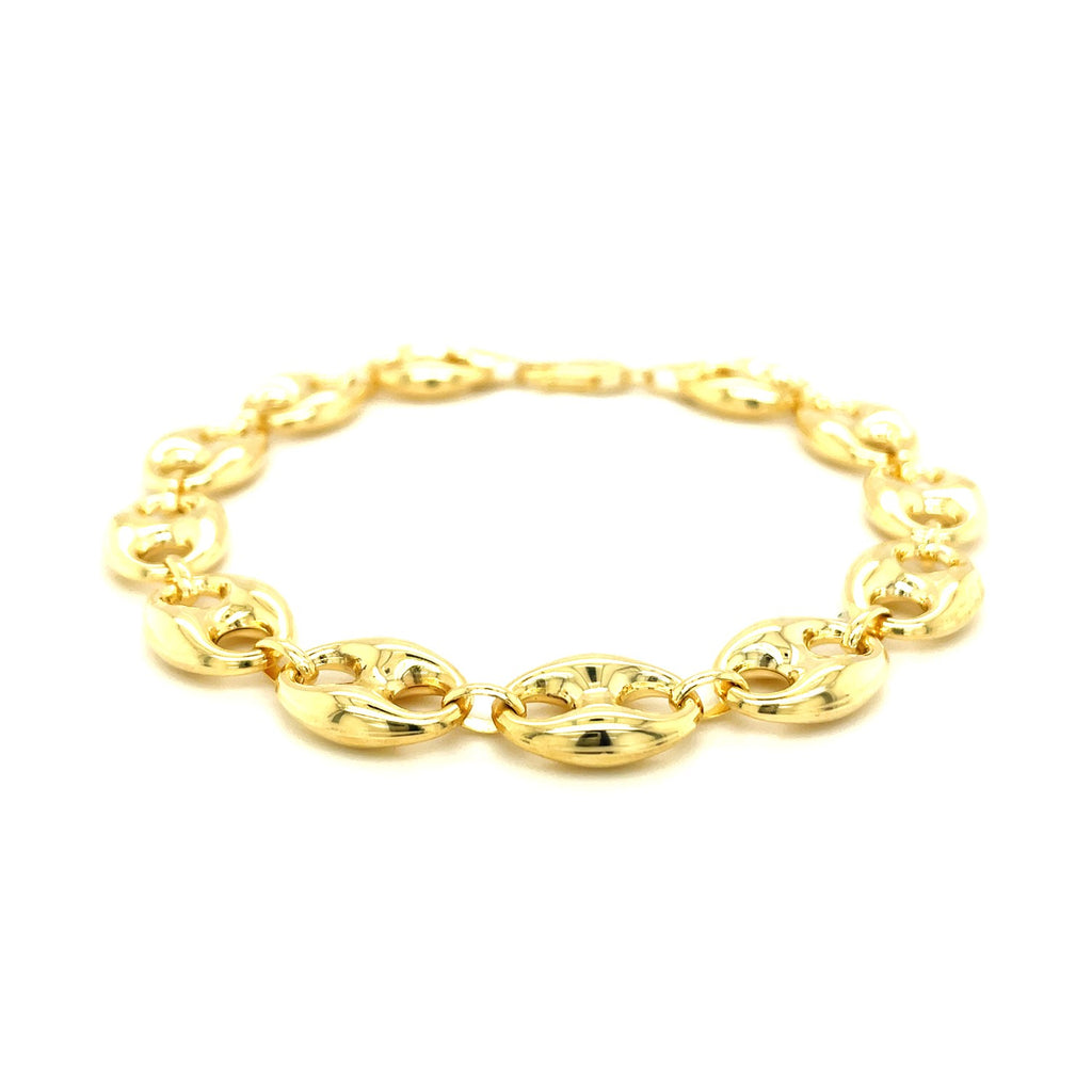 Puffed Mariner Link in 14KT Yellow Gold