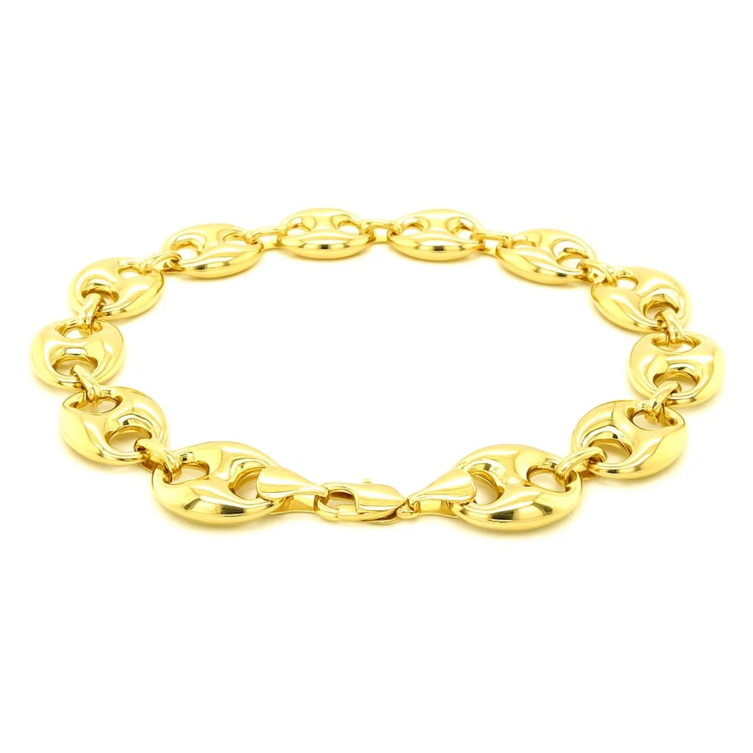 Puffed Mariner Link in 14KT Yellow Gold