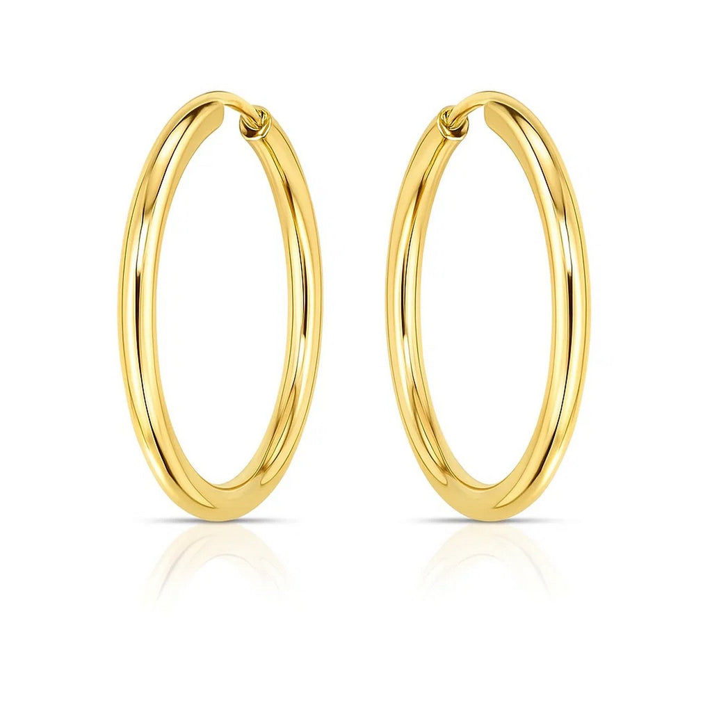 Endless Round Hoop in 14K Yellow Gold