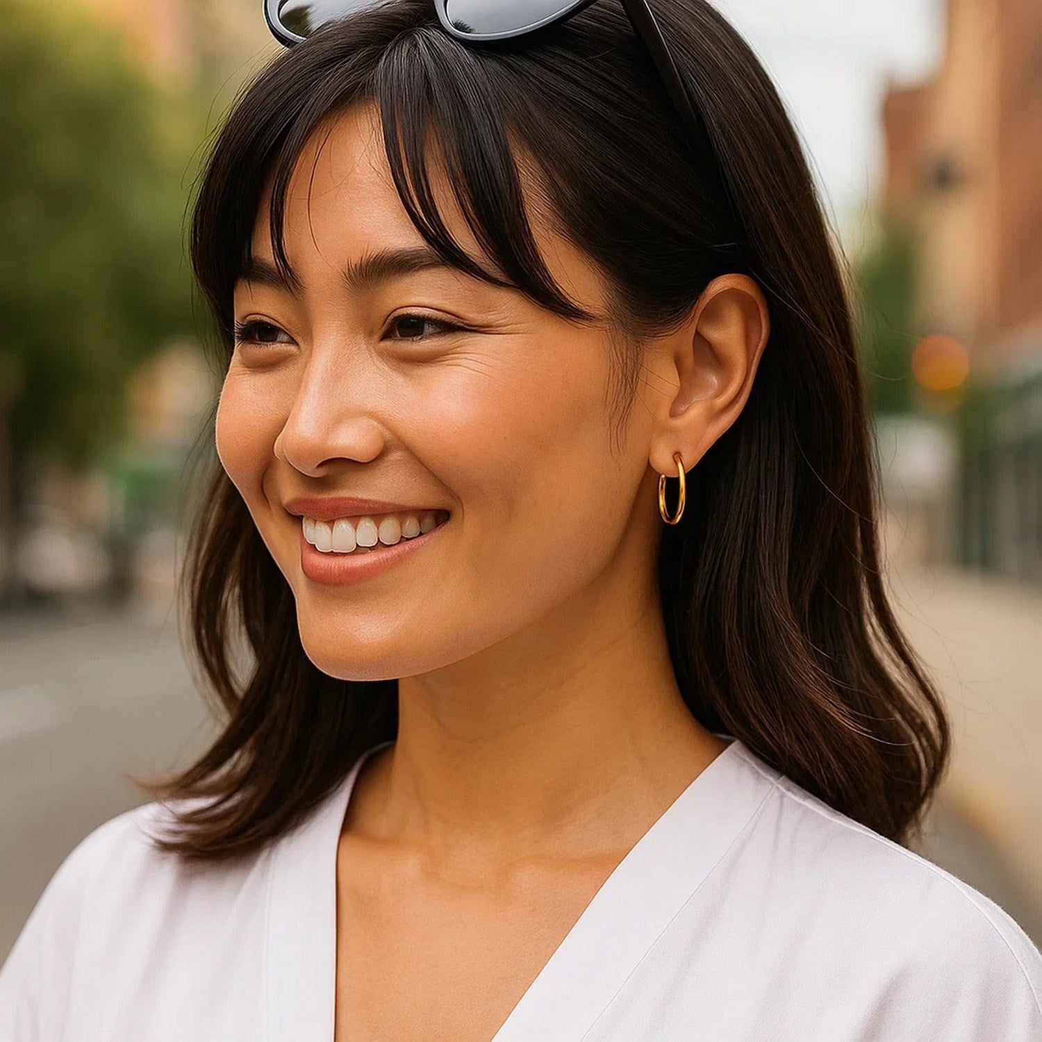 Endless Round Hoop in 14K Yellow Gold