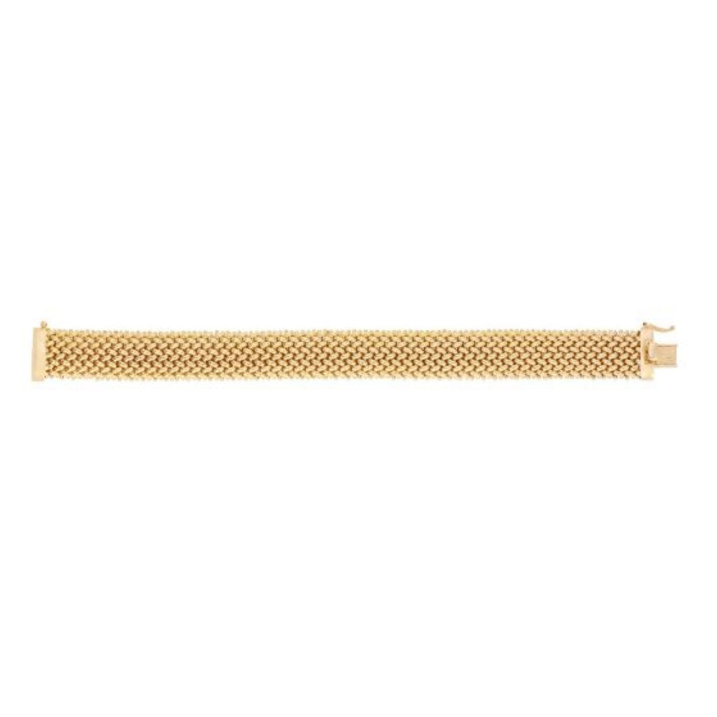 High Polish Thick Braided in 14KT Yellow Gold