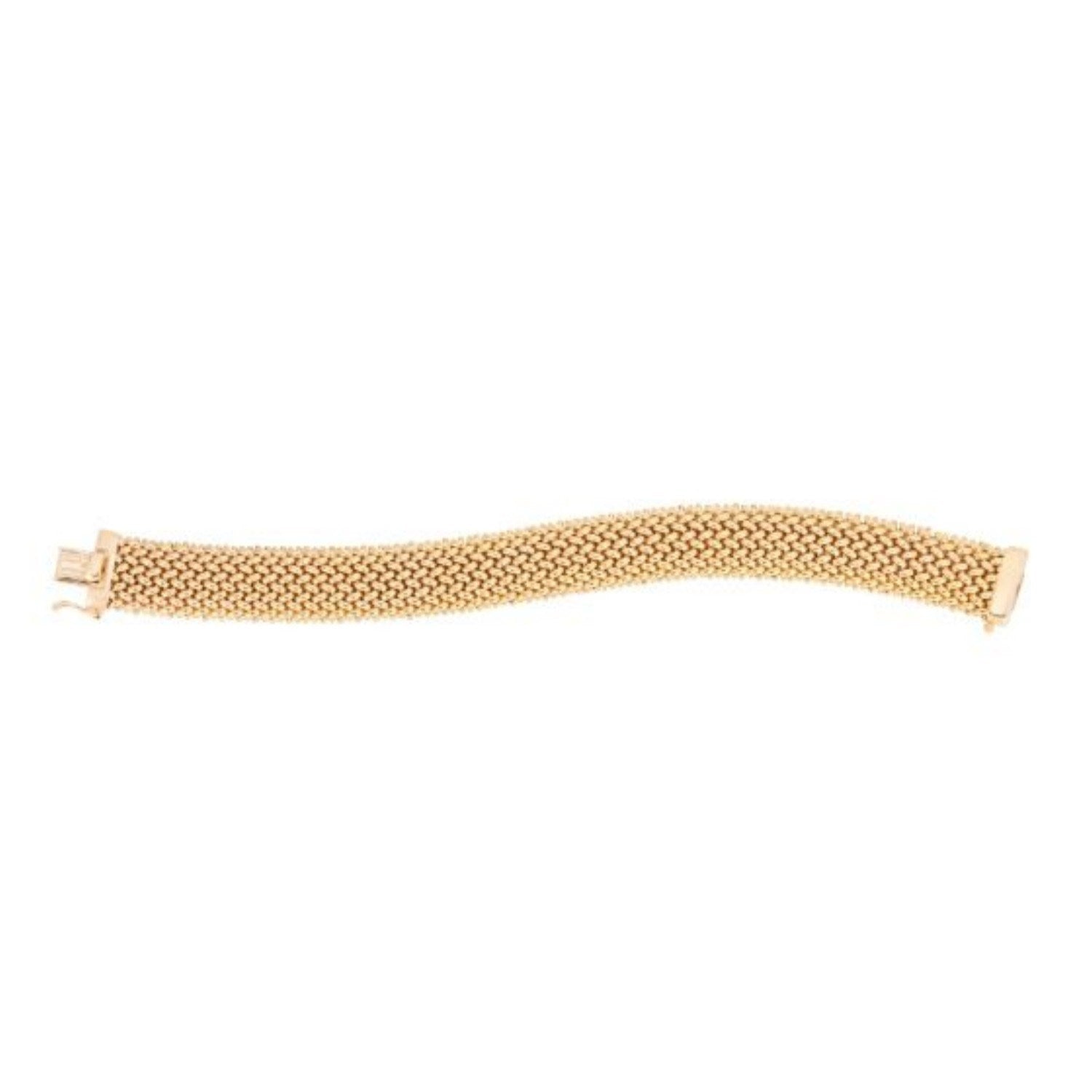 High Polish Thick Braided in 14KT Yellow Gold