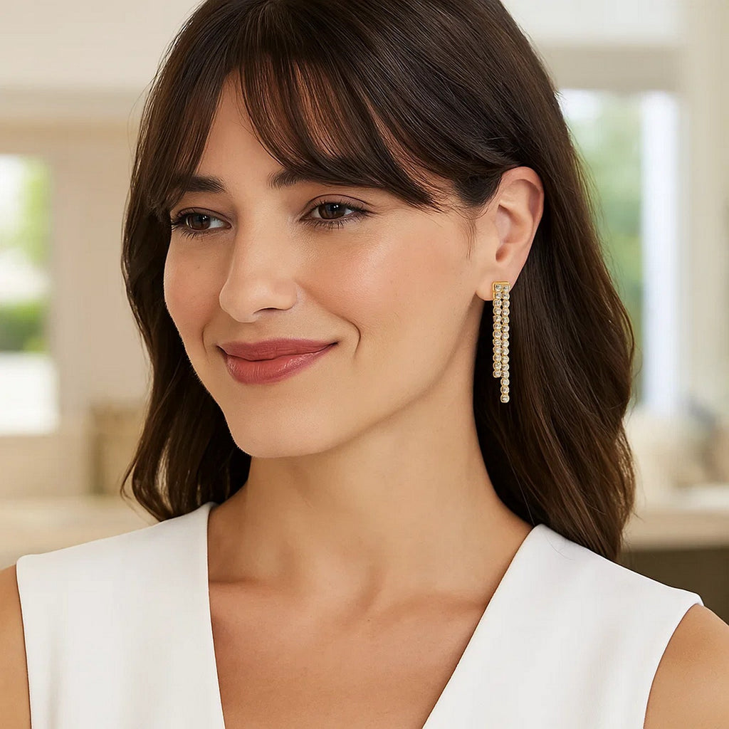 Diamon Oro Cascade Drop in 14K Two-Tone Gold